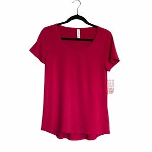 LuLaRoe CLASSIC T Top Size XS Raspberry Red NWT